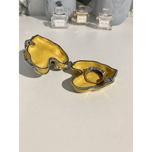 Taylor Avedon Diamond Frog Frog Jewelry / Trinket Box - Picture 6 of 8